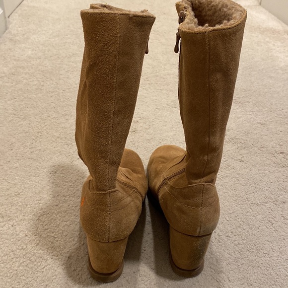Rocket Dog 8 1/2 Camel Faux Suede & Shearling Boots - Picture 5 of 14